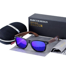 Load image into Gallery viewer, High Quality Bamboo Handmade Walnut Sunglasses For Men and Women with  Anti-Reflect Mirror Sunglasses With  UV400 Protection
