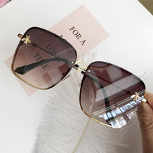 Load image into Gallery viewer, Popular brand  Oversize Square Sunglasses For Women and Ladies  Luxury Driving Superstar  Designer Sunglasses With Shades and Gradient Glasses With  UV400 Protection
