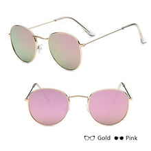 Load image into Gallery viewer, Leon Elegant Unisex Woman and Man Classic Round  Sunglasses Designer Glasses Lady Round Luxury Retro Sunglasses With Vintage Mirror Oculos De Sol Gafas
