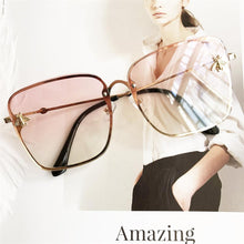 Load image into Gallery viewer, Popular brand  Oversize Square Sunglasses For Women and Ladies  Luxury Driving Superstar  Designer Sunglasses With Shades and Gradient Glasses With  UV400 Protection
