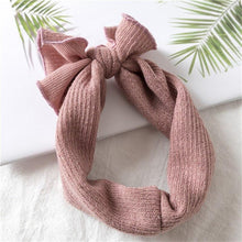 Load image into Gallery viewer, Cute Baby Girl Headbands Knitted Newborn Baby Bows Haiband Turban Head Warm head band

