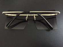 Load image into Gallery viewer, Oversized Luxury Graduent Elegnat Woman and Lady Sunglasses In Retro Vintage Modern Style Sunglasses  Rimless Eyewear oculos de sol SUnglasses With UV400Protection
