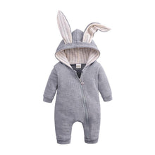 Load image into Gallery viewer, Modern New Lucury Newborn Baby Clothes Bunny Baby Rompers Cotton Hoodie Rabit Romper For Baby
