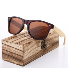 Load image into Gallery viewer, New Pink Sunglasses Wood Bamboo Sunglasses Fashion Mirror Sunglasses Brand Designer Glasses For Women and Men With UV400 Protection
