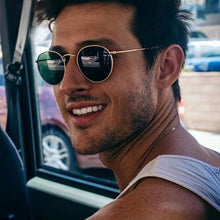 Load image into Gallery viewer, Famous  Retro Popular Oval Luxury Round Vintage Woman and Man Sunglasses  Brand Designer Oculos De Sol With UV400 protection
