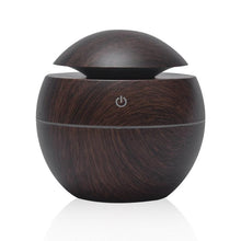 Load image into Gallery viewer, Mini Air Humidifier Ultrasonic USB Aroma Wood Grain LED Night Light  Electric Essential Oil  Diffuser Aromatherapy Home
