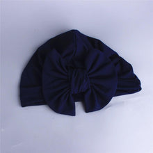 Load image into Gallery viewer, Newborn Baby Kids Boys Girls Soft Turban Cap Beanie Solid Bow Knot Wrap Cap For Baby
