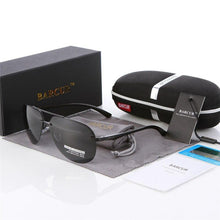 Load image into Gallery viewer, Luxury  Aluminium Magnesium Men's Sports Driving Polarized Sunglasses With Stanless Steel Frame Ultra Light Men Glasses In Aviation Pilot Style With UV400 Protection
