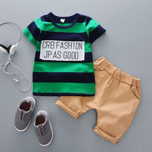 Load image into Gallery viewer, Fashion T shirt and Shorts Set Cartoon Cotton Summer Clothing for Newborn Baby Boy Infant Fashion Outerwear Clothes
