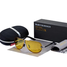 Load image into Gallery viewer, Luxury Night Vision Glasses Driver Sun glasses Polarized sunglasses Black Night Vision Glasses Accessories (Black Night) For Women and Men With UV400 Protection
