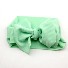 Load image into Gallery viewer, Adjustable Big Bow Headwrap  Top Knot Headbands Over Sized Bow Hair Turban for Newborn Girl

