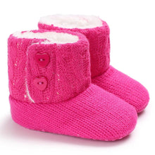 Load image into Gallery viewer, Trend NEW Modern Fashion Anti Slip Modern Soft Sole Knitted Elegant Baby Boots Perfect For Baby Girls For Autmn and Winter Season
