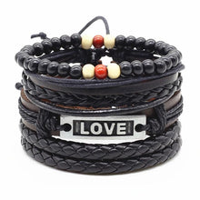 Load image into Gallery viewer, Handmade Modern Fashion New Luxury Wood Bead Charm Amazing Premium Leather Elegant Bracelet For Women
