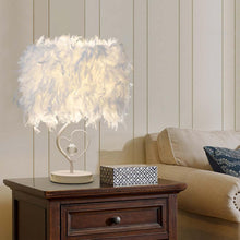 Load image into Gallery viewer, STEVVEX Reading Room Luxury Interesting Decor Heart Shape Feather Crystal Lamp Table Lamp for bedroom Light art decor home planetarium
