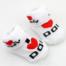 Load image into Gallery viewer, Comfortable Cute Cotton Newborn Soft Baby Girls Boys Socks Infant Toddler Stripe Anti Slip Stretchy Socks
