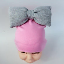 Load image into Gallery viewer, Modern Luxury Toddler Kids Children's Hat Cap With Dots Baby Cotton Colorful Big Large Bow And Scarf fork Kids
