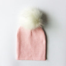 Load image into Gallery viewer, Trend New Winter Children Boy Girl Crochet Artificial Pompom Hat Knitted Toddler Kids Caps With Pompon Baby Beanie For Girls and Boys
