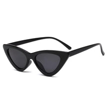 Load image into Gallery viewer, Elegant Cute Retro Cat Eye Sunglasses For  Women With Small Black White Triangle Vintage Ladies Sunglasses and UV400 Protection
