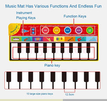 Load image into Gallery viewer, Children Musical Toys Crawling Piano Carpet Educational Toy Kids Baby Touch Play Game Mats Gift For Kids
