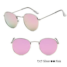 Load image into Gallery viewer, Luxury Leon Classic Small Round Unisex Sunglasses For Women and Men Mirror Sun Glasses Vintage Style With UV400 Protection
