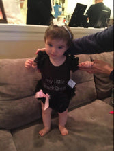 Load image into Gallery viewer, My Little Black Dress Romper for Infant Sleeper Pajamas Jumpsuit for Babies Girls In New Trend Design
