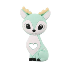 Load image into Gallery viewer, BPA Free Food Grade Silicone Teethers Cartoon Animals Shape Pacifier Clips, Accessories Baby Teething 1pc
