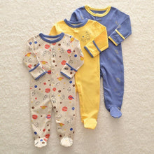 Load image into Gallery viewer, 3pcs Set Baby Romper Newborn Sleep suit Flower Baby Rompers Infant Baby Clothes Long Sleeve Newborn Jumpsuits Pajamas for Kids

