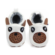 Load image into Gallery viewer, Newborn Baby First Walker Girls Boy Shoes Cartoon Animals Cotton Shoe Toddler Soft Sole Anti-slip Infant Shoes
