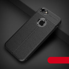 Load image into Gallery viewer, Soft Silicone Leather Flexible Back Cover for iPhone 6 Shockproof Case For iPhone Case Luxury Leather Soft For iPhone 5s Cover Luxury Men Black Business Case For Iphone
