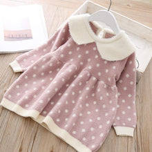 Load image into Gallery viewer, Modern Cotton Warm Winter Knitted Clothes Infant Toddler Top Dress For Girls Kids
