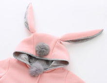 Load image into Gallery viewer, Luxury High Quality Baby Girls Coat Winter Spring Baby Girls Princess Coat Jacket Rabbit Ear Hoodie Casual Outerwear for Baby girl
