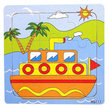 Load image into Gallery viewer, 1 Pcs Animal Wooden Puzzles For Children In Wooden 3D Mosaic Puzzles Kids Educational Toys Design  For Baby Birthday Gifts
