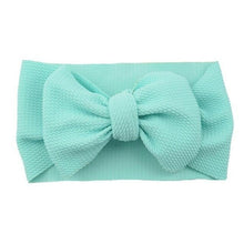 Load image into Gallery viewer, Fashion Trend Big Modern Baby Bow Accessories For Toddler Girls In Solid Bow Hairband Stretch Turban Knot Head Wrap Color  for Kids
