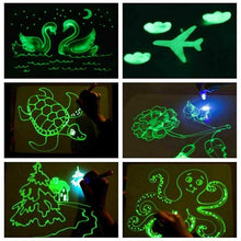 Load image into Gallery viewer, Educational Toy Drawing Board Tablet Graffiti 1pc A4 A3 Led Luminous Magic Raw With Light-fun
