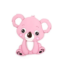 Load image into Gallery viewer, Baby Teethers Cartoon Animal Baby Teething Toy Penguin Silicone Teether Unicorn Pendant Raccoon Accessories
