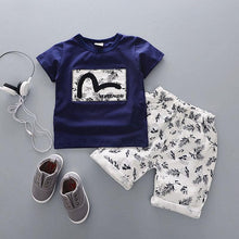 Load image into Gallery viewer, Fashion T shirt and Shorts Set Cartoon Cotton Summer Clothing for Newborn Baby Boy Infant Fashion Outerwear Clothes
