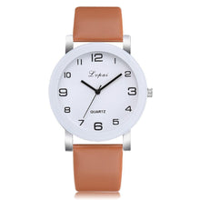 Load image into Gallery viewer, Woman's Watch Fashion Simple White Quartz Wristwatches Sport Leather Band Casual Ladies Watches For Women and Girls
