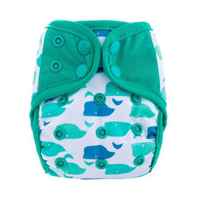 Load image into Gallery viewer, Newborn Pocket Diaper Cloth Diapers Bamboo Charcoal Inner Waterproof PUL Outer Double Gussets Nappies for Baby

