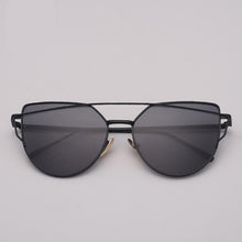 Load image into Gallery viewer, NEW  Stevvex Designer Cat eye Sunglasses For Women and Ladies in Vintage Metal Reflective Glasse Mirror Retro Oculos De Sol Gafas Style With UV 400 Protection
