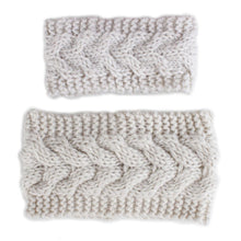 Load image into Gallery viewer, HandmadeKnit Wool Hairband for Mother &amp; Daughter Headband Knit Flower Hairband Ear Warmer Headwrap

