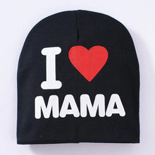 Load image into Gallery viewer, Baby " I Love mama , i love papa"  Cap Children Cap Kids Solid Baby Beanie Hat Fashion Ears Straw In Modern New Design
