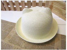 Load image into Gallery viewer, Elegant Summer Baby Hat Cap Children Breathable Straw Hat Kids For Boys and Girls Hats With cat ears
