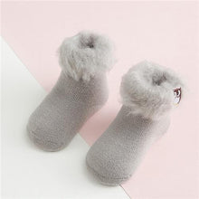 Load image into Gallery viewer, Winter Luxury Cozy Baby 3D Cartoon Embroidery Warm Thick Newborn Socks For Baby Girls and Boys In Elegant Comfortable Fashion Design
