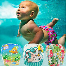 Load image into Gallery viewer, Baby Swimming  Waterproof Adjustable Reusable Washable Cloth Pool Pant Diaper Cover
