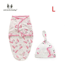 Load image into Gallery viewer, Baby Swaddle Blanket With Cap Swaddle Wrap Swaddling bag  Baby Sleeping Bag
