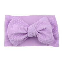 Load image into Gallery viewer, Fashion Trend Big Modern Baby Bow Accessories For Toddler Girls In Solid Bow Hairband Stretch Turban Knot Head Wrap Color  for Kids
