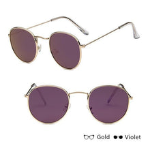 Load image into Gallery viewer, Luxury Leon Classic Small Round Unisex Sunglasses For Women and Men Mirror Sun Glasses Vintage Style With UV400 Protection
