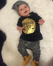 Load image into Gallery viewer, Modern Printed Baby Boy Clothes Sets T-shirt+ Pants Cartoon Printed Clothing Set For Boys In Elegant Design
