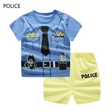 Load image into Gallery viewer, Modern Baby Short Sleeve Clothing Set For Boys And Girls Cotton Underwear SuitSummer Pajamas for Kids
