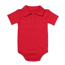 Load image into Gallery viewer, Summer Baby Boy/Girl Turn-down Collar Rompers Infant Newborn Cotton Clothes Jumpsuit
